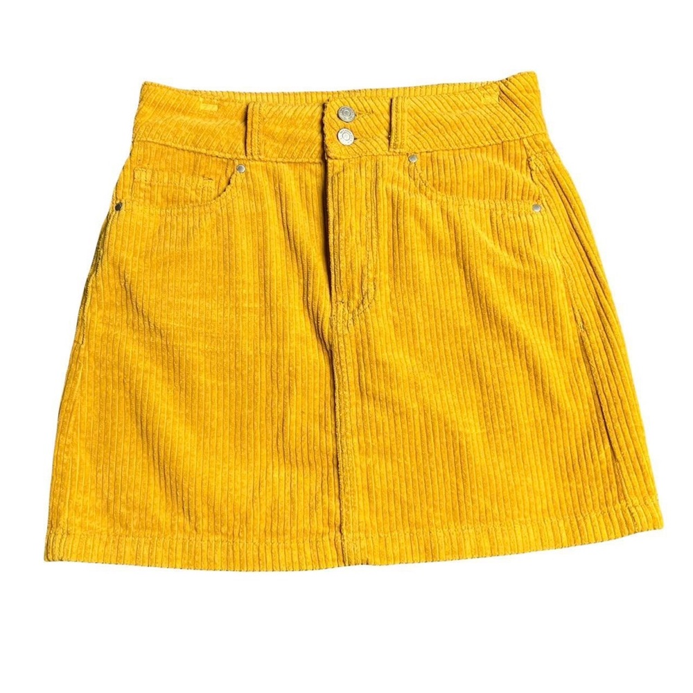 Pacsun Mustard Yellow Corduroy Skirt
